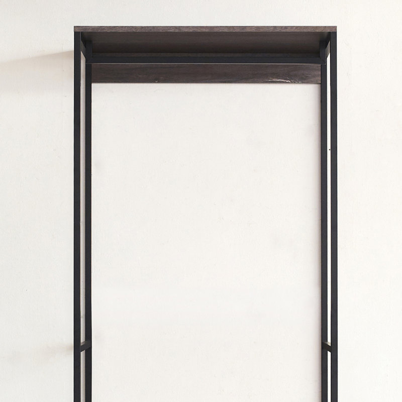 Monica Wood Walk-Closet With Three Drawers And One Shelf Rustic