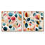 Clarendon - Ensemble de 2 collages carrés botaniques abstraits-102162172-102162179