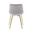 Chaise d'appoint rembourrée en velours Alannah-1678666246