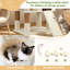 Tour pour arbre à chat multi-niveaux de 83 po pour chats d'intérieur avec poteau à griffes en sisal 83 po-130472901