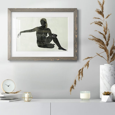 Folded figure III, impression encadrée sur papier