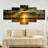 " Glowing Beach Sunset Wall Art Multi Piece Canvas Print " 5 - Pieces-1146432623
