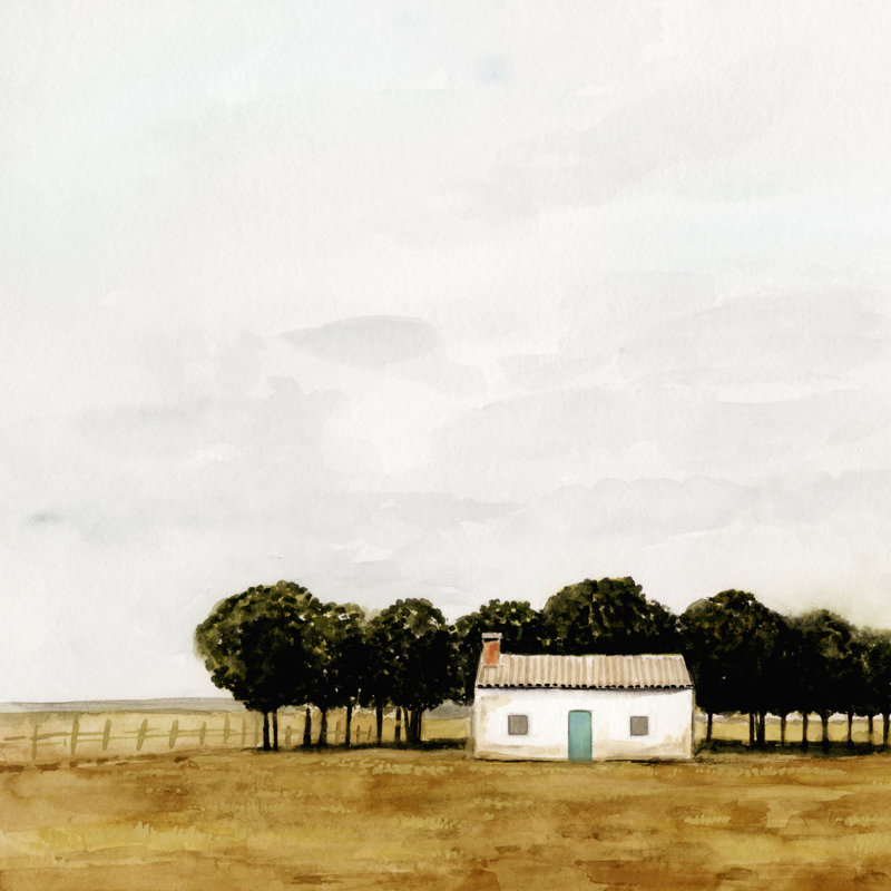 «Late juillet I», peinture sur toile tendue, H 36 po x l 36 po