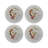 Zodiac Gemini Vegan Leather Round Pebble Placemat-117536531