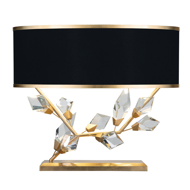 Foret Metal Table Lamp, Black, Gold