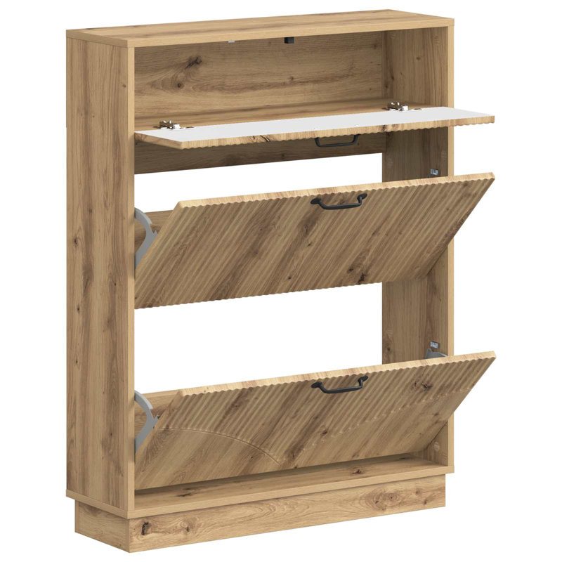 Shoe Storage, 100 cm H x 78 cm W x 24 cm D, Artisan Oak