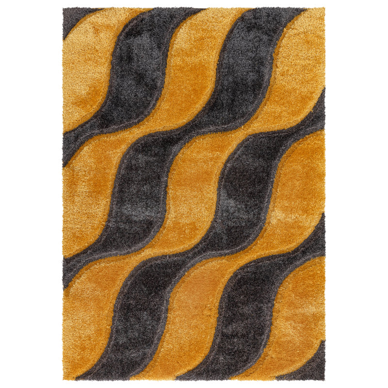Darvon Geometric Shag Indoor / Outdoor Area Rug, Rectangle 80 x 150cm