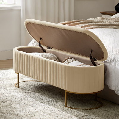 Banc de rangement rembourré Ferdinand