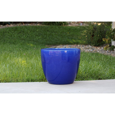 Pots en terre cuite émaillée Coco, grand format, ensemble de 4 - Intérieur/Extérieur