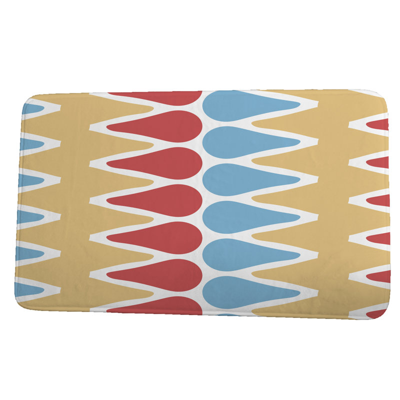 Tapis de bain Hapeville, l 17 po x L 24 po, Jaune