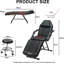 Adjustable Tattoo Reclining Full Body 2 Piece Chair Set, Beauty Spa Facial Salon Tattoo-2036981567