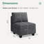 Module de rangement pour canapé modulaire Honbay-101409916