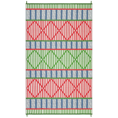 Boho Outdoor Rug Waterproof Reversible Plastic Straw Mat – Collapsible, Durable, Easy to Clean, for Patio, Deck, Balcony, Backyard, Porch, RV Camping