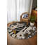 Tapis à motif floral en coton et polyester à imprimé numérique Annie Collection-1126504036