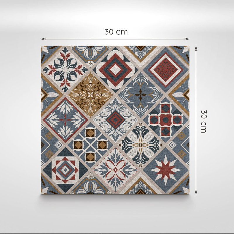 Avelien 30x30 cm Pvc Mosaic Sheet in Red