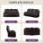 Brown 3‑Seat Motion Sofa