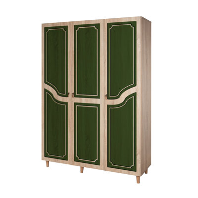 Rummel 3 Door Manufactured Wood Wardrobe