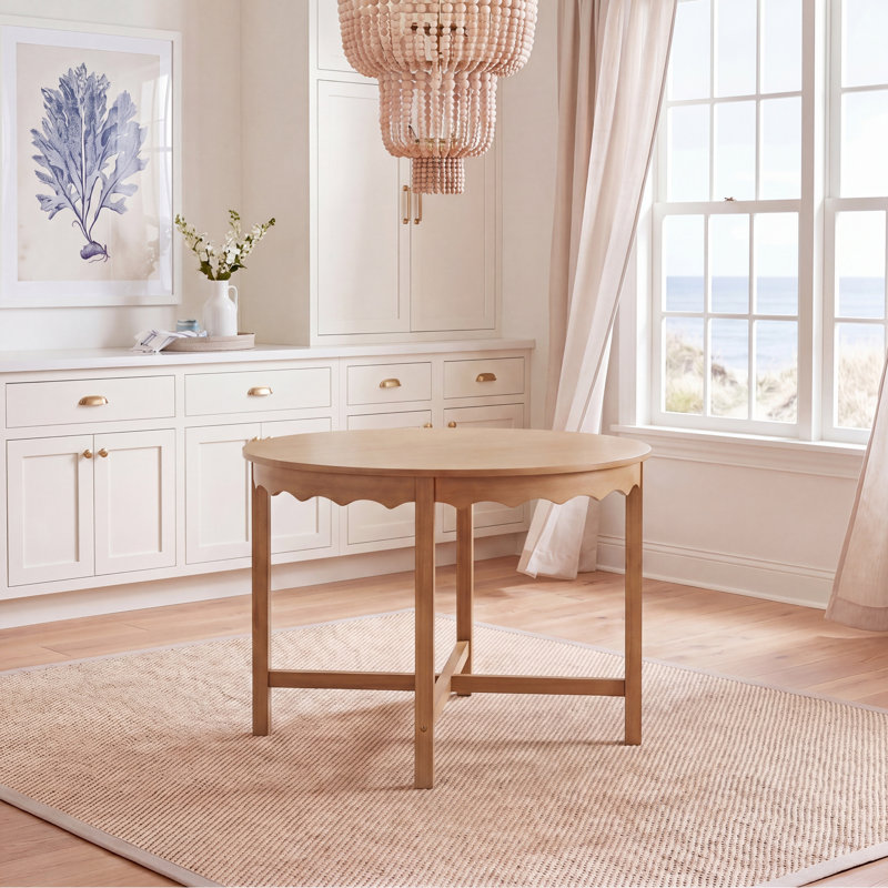 Seraphina Round Dining Table, Desert Brown
