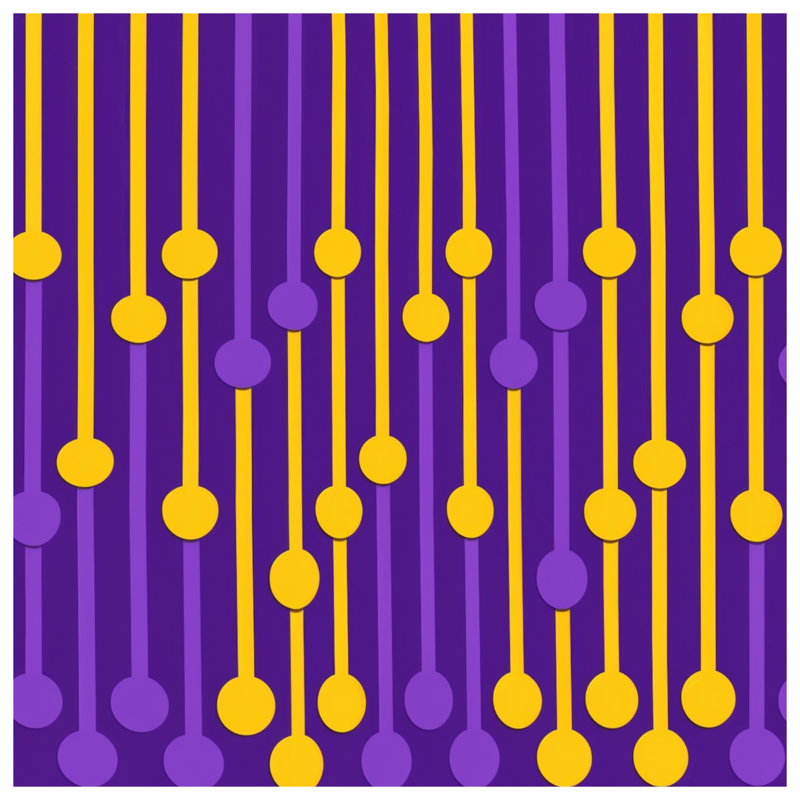 Housses de couette mauves à cercles mauves, Queen