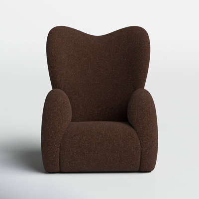 Arches Upholstered Swivel Wingback Chair