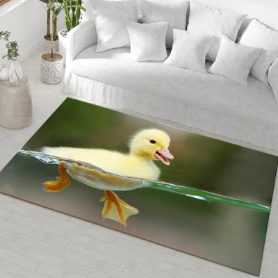 Enchanting Floral Pattern Printed Soft Pile Rug with Vibrant Colors for a Warm and Inviting Living Room Decor