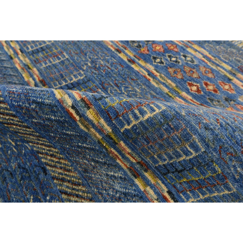 Transitional One-of-a-Kind Rectangle 4'8" X 6 Hand Knotted Area Rug