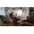 Genuine Leather Swivel Lounge Chair With Ottoman-93432020