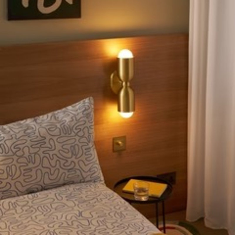 JENSEN Double Wall Sconce, Black
