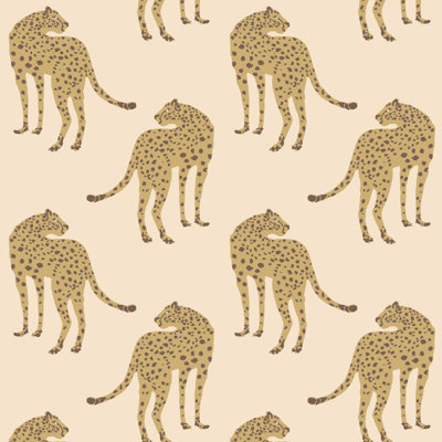 Prowling Cheetah - Desert Sand Wallpaper