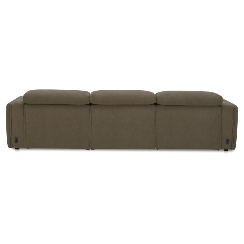Wilder Power Recliner Sofa Soft Taupe, Tan