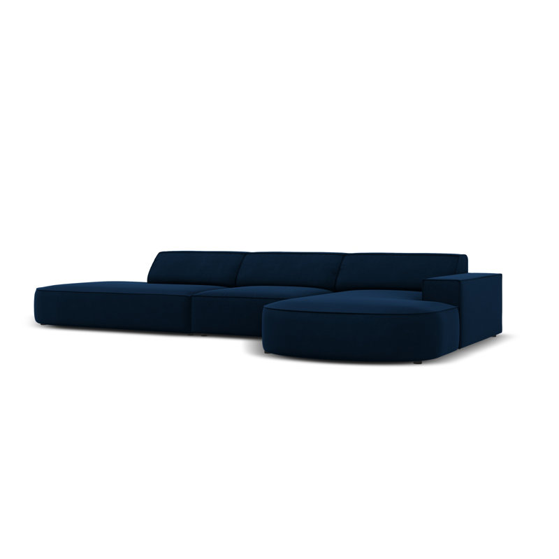 Modular L-Shaped Corner Sofa, Right Hand Facing, Blue