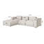  Cord Corner Chaise Sofa-70307520-70307521