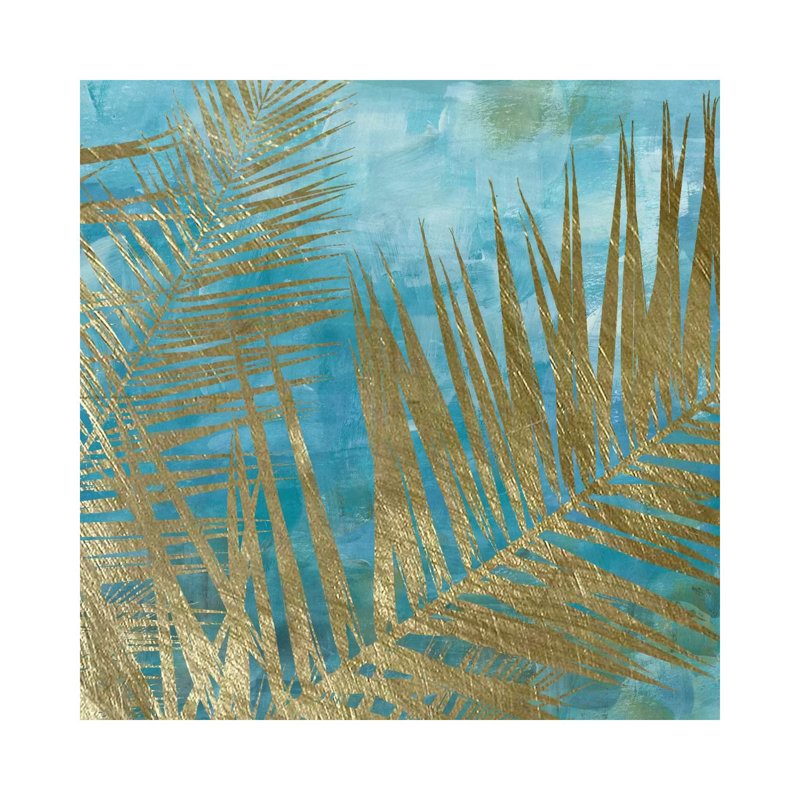 Golden Palm I by Katrina Craven - Wrapped Canvas Gallery-Wrapped Canvas Giclée, 45.72 cm H x 45.72 cm W x 1.91 cm D