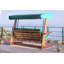 Daney Pine Porch Swing with Canopy-549385800-549385801
