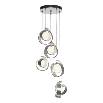 Luminaire suspendu géométrique à 5 lumières Riza