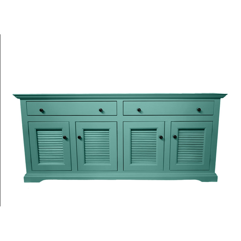 Buffet Savannah, Fiesta turquoise, H 31 po x l 70 po x P 18 po