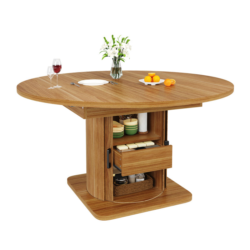 Dining Table, Brown Wood