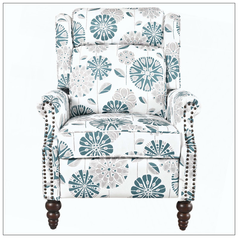Single Sofa Chair With Sturdy Birch Legs (Gourd-Shaped Front, Bent Rear) For Stability, Ergonomic Comfort With Spacious Wingback And Contoured Backrest
