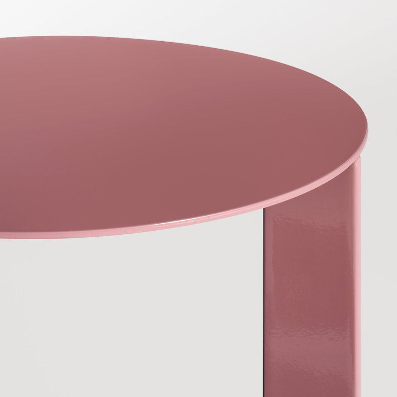 Note End Table, 25" H x 16" W x 16" D, Berry