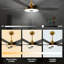 Ventilateur de plafond standard intelligent à 5 pales Gatha avec télécommande et ensemble d'éclairage inclus-580664637-581072866-581072877