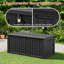 Grande boîte de rangement en résine 150 gallons - Rangement extérieur imperméable avec couvercle verrouillable et cloisons amovibles-130920392