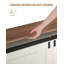 Coffre de rangement 42,9 po, grand coffre de rangement avec 2 charnières, banc en bois de style campagnard, coffre de rangement relevable, coffre d'entrée pour chambre à coucher, salon, blanc-110526355-110526354