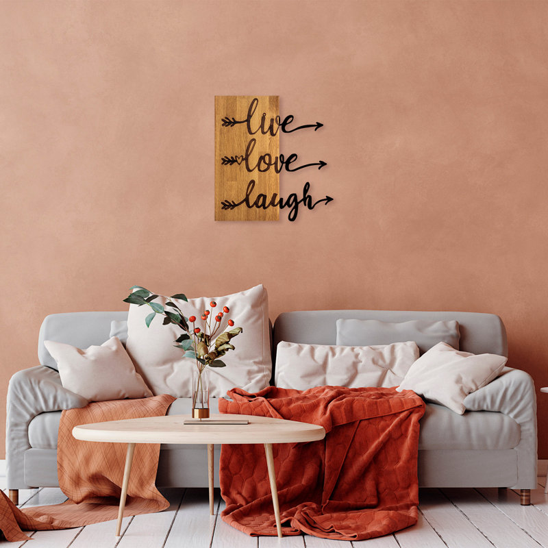 Elegant Decorative Wooden Wall Accessory, 21.7 x 22.8 inches | 100% Real Wood (Walnut) & Metal (0.06 inches) | Unique Design with Natural Variance in Color & Texture | Perfect for Home Décor & Modern Spaces