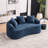Curved Loveseat Sofa-1329654717