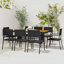 Jarquise 8 - Person Acacia Patio Dining Set with Rectangular Table-1450197160