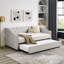 Lit de jour simple avec lit gigogne simple, canapé-lit capitonné, lit de jour-871937666