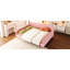 Grand lit de jour rembourré en lin, construction, fonctionnel pour s'asseoir et dormir, sans support de sommier,