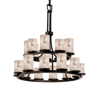 Hadiyah 21 - Light Dimmable Wagon Wheel Chandelier