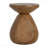 Outdoor Patio Mgo Wood Side Table, Wood Grain Finish, Set Of 1