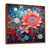 Toile avec cadre flottant brun